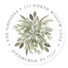 Vintage Greenery Adresse de retour