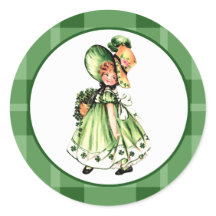 Vintage Little Irish Girl St. Patrick's Day