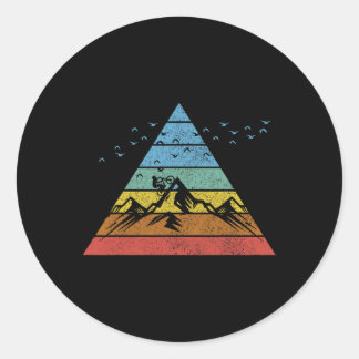 Sticker Rond Vintage Mountain Bike Mtb Downhill Biking Cycling
