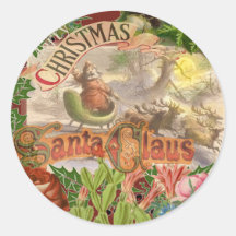 Vintage Noël Père Noël Sleigh