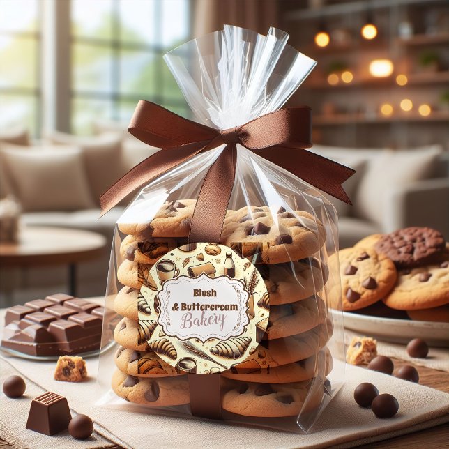 Sticker Rond Vintage Rustic Bakery (Créateur téléchargé)