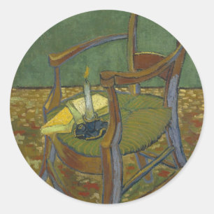 Sticker Rond Vintage Vincent van Gogh Gauguins Président