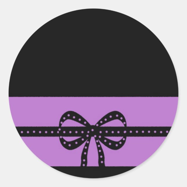 Sticker Rond violet gras (Devant)