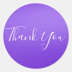 Sticker Rond Violet Pourpre Ultra Brillant Chic Glamour Favor