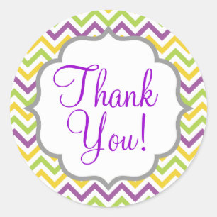 Sticker Rond Violet pourpre, vert et jaune rayures de fromage