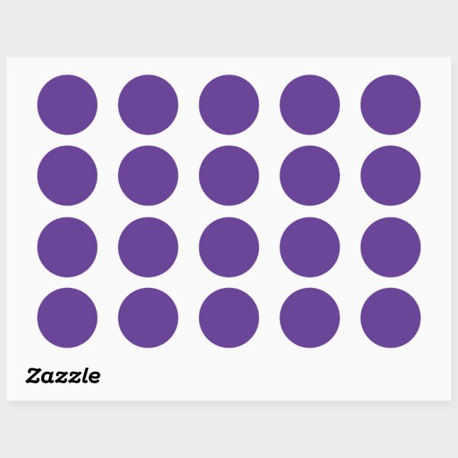 Sticker Rond Violet violet violet violet riche (Feuille)