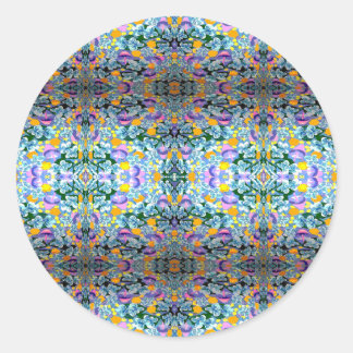 Sticker Rond Violets Et Lampes