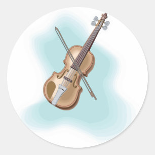 Sticker Rond violon