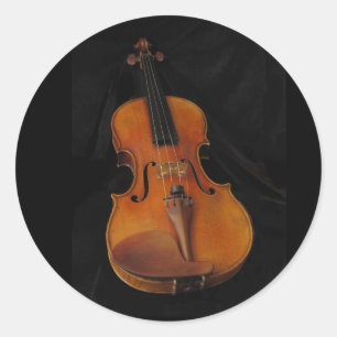 Sticker Rond Violon