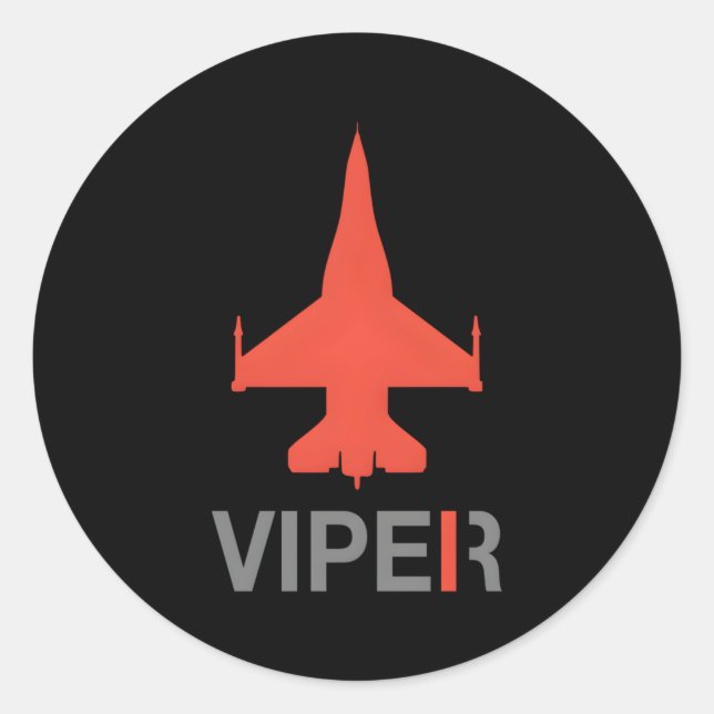 Sticker Rond Viper F-16 (Devant)