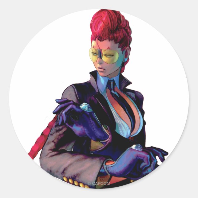 Sticker Rond Viper prêt à bloquer (Devant)