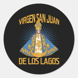 Sticker Rond Virgen San Juan De Los Lagos Jalisco Mã©Xico