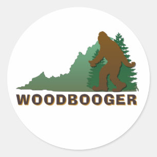 Sticker Rond Virginia Woodbooger
