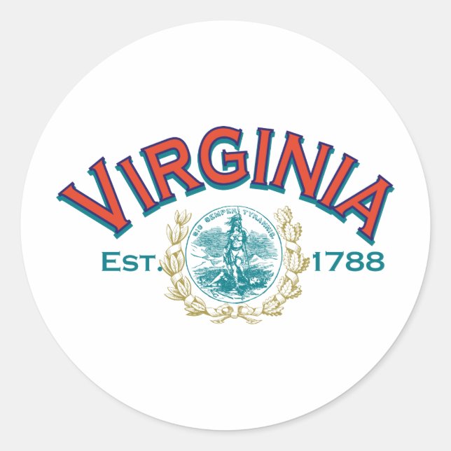 Sticker Rond Virginie (Devant)