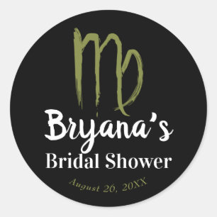 Sticker Rond VIRGO Zodiac août Fête des mariées septembre