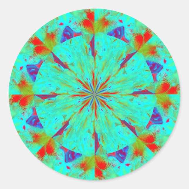 Sticker Rond visage de la marionnette ki2 (Devant)