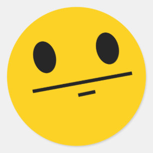 Sticker Rond Visage de tisonnier