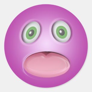 Sticker Rond Visage Emoji