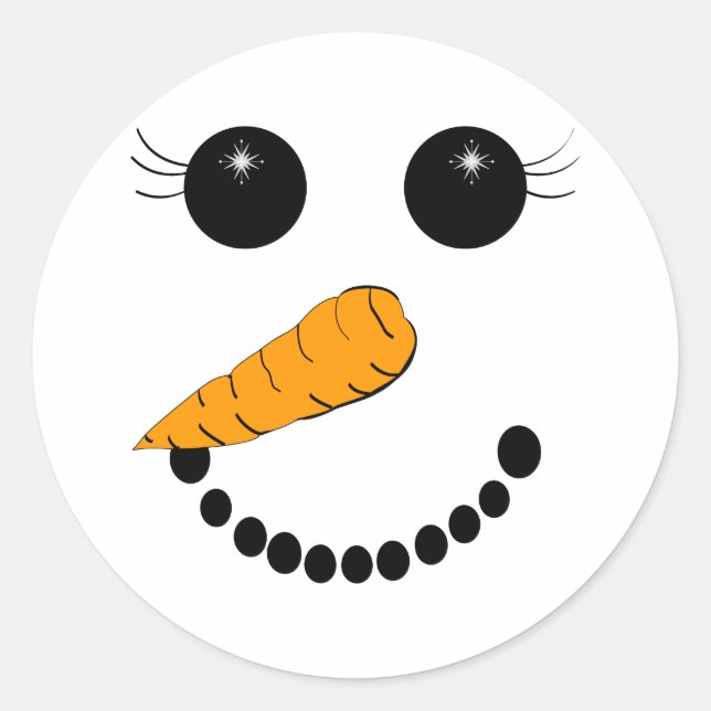 Sticker Rond Visage enfantin (Devant)