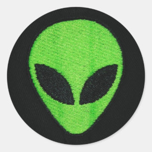 Sticker Rond Visage étranger (autocollants)