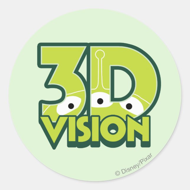 Sticker Rond Vision 3D (Devant)