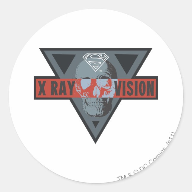 Sticker Rond Vision à rayons X (Devant)