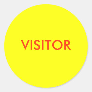 STICKER ROND VISITEUR