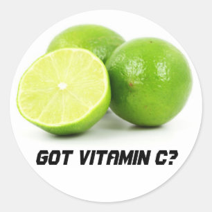 Sticker Rond Vitamine C obtenue ?