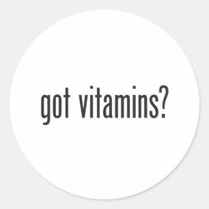 Sticker Rond vitamines