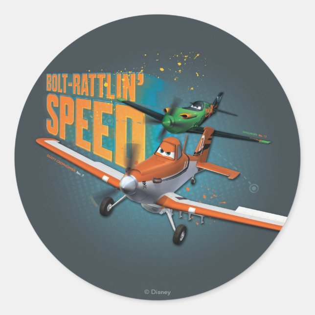 Sticker Rond Vitesse de Bolt-Rattlin (Devant)