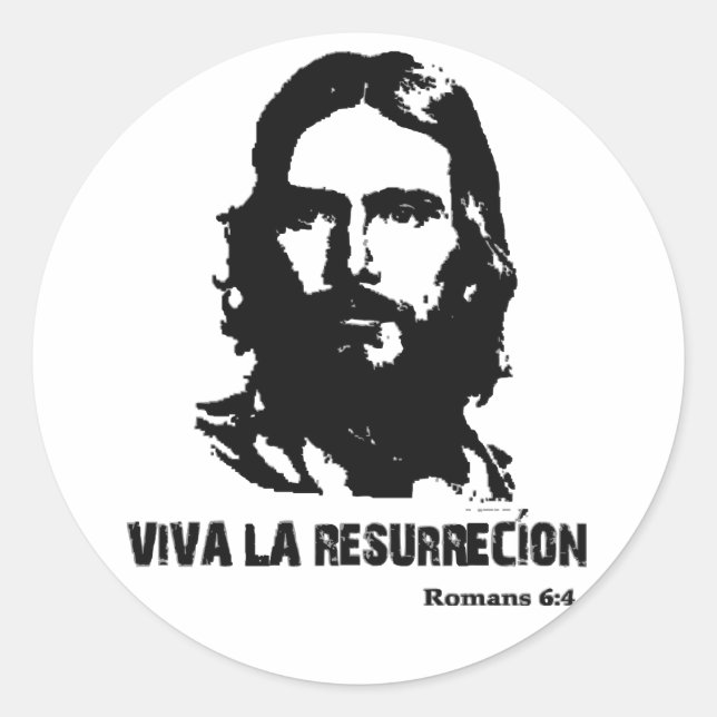 Sticker Rond Viva La Resurrecion (Devant)