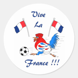 Sticker Rond Vive La France