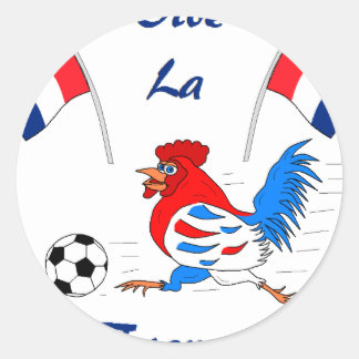 Sticker Rond Vive La France