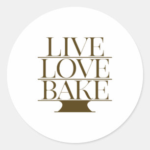 STICKER ROND VIVE LOVE BAKE