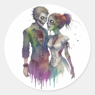 Sticker Rond Vivre mort ma chérie