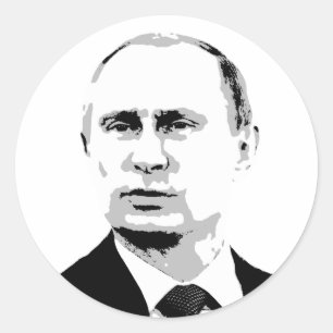Sticker Rond Vladimir Poutine