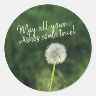 Sticker Rond Voeux Vraiment Dandelion