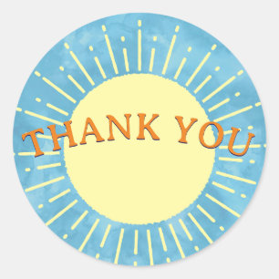 Sticker Rond Voici Le Baby shower Son Aquarelle Personnalisé