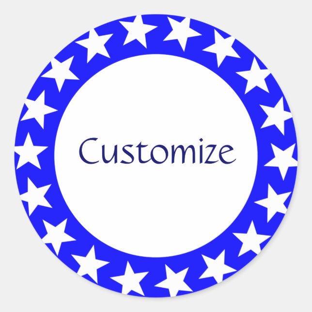 Sticker Rond Voir les étoiles Modèle - 2 (Devant)