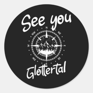Sticker Rond Voir Vous Randonnée Glottertal Allemagne Vacances 