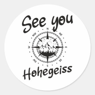 Sticker Rond Voir Vous Randonnée Hohegeiß Allemagne Vacances Sk