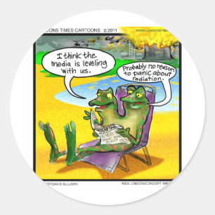 Sticker Rond Voisins Nucléaires (Grenouilles Jumelles) Cadeaux 