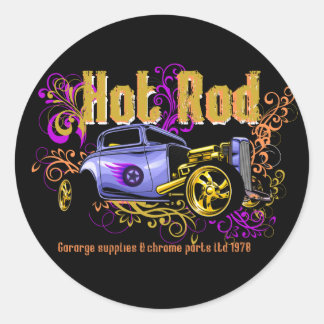 Sticker Rond Voiture classique