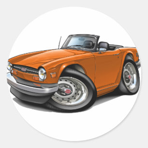 Sticker Rond Voiture d'orange de Triumph TR6