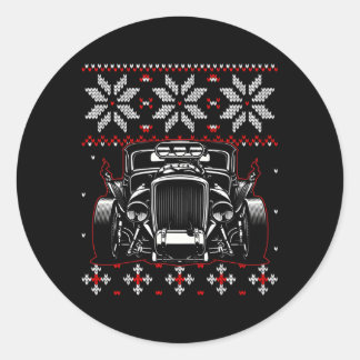 Sticker Rond Voiture moche chaude