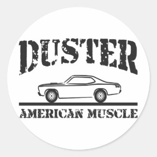 Sticker Rond Voiture musicale américaine Plymouth Duster