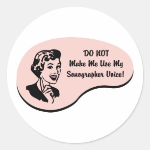 Sticker Rond Voix de Sonographer