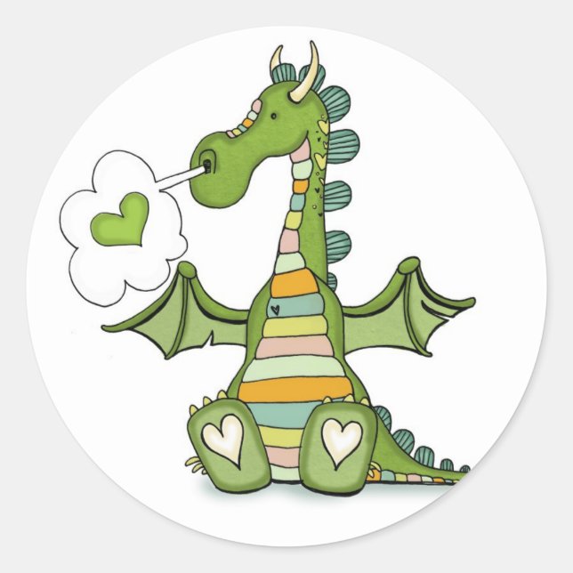 Sticker Rond vol25- bouffée d'amour (Devant)