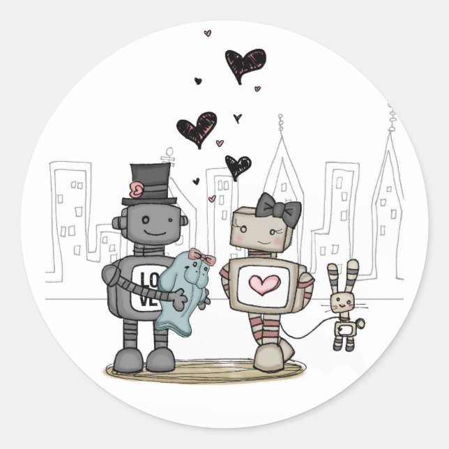 Sticker Rond vol25 - du coeur (Devant)