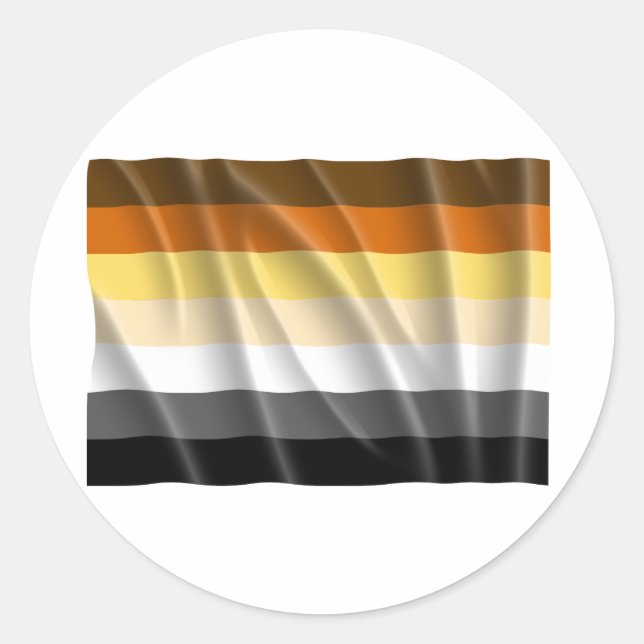 STICKER ROND VOL DE STRIPES D'OURS (Devant)